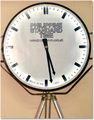 Analog Philippine Standard Time Clock 1